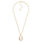 Wholesale twisted Chain Link Necklace Pearl Metal Pendant L Extender L