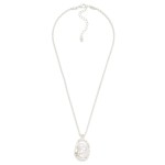Wholesale twisted Chain Link Necklace Pearl Metal Pendant L Extender L
