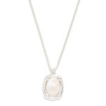 Wholesale chain Link Necklace Pearlescent Metal Pendant L Extender L