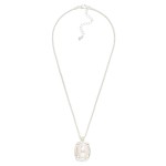 Wholesale box Chain Necklace Metal Pearlescent Pendant L Extender L