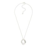 Wholesale chain Link Necklace Hollow Metal Geometric Pendant L Extender L