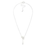 Wholesale dainty Chain Link Necklace Cubic Zirconia Metal Heart Pendant L Extend
