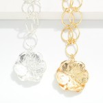 Wholesale metal Chain Link Necklace Metal Flower Pendant L Extender