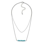 Wholesale layered Chain Link Necklace Beaded Bar Pendant L Extender L