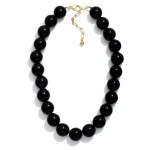 Chunky Acetate Bead Beaded Necklace 

- Approximately 16" L
- Extender 3" L