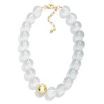 Wholesale chunky Acetate Bead Beaded Necklace L Extender L