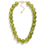 Chunky Acetate Bead Beaded Necklace 

- Approximately 16" L
- Extender 3" L