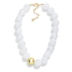 Wholesale chunky Acetate Bead Beaded Necklace L Extender L