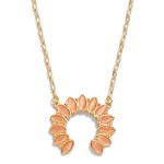 Wholesale chain Link Necklace Stone Studded Upside Down Crescent Pendant L Exten