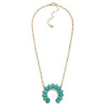 Wholesale chain Link Necklace Stone Studded Upside Down Crescent Pendant L Exten