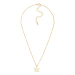 Wholesale metal Dainty Chain Link Necklace Painted Link Detail Starfish Pendant