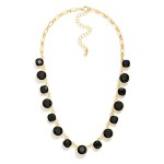 Wholesale metal Chain Link Necklace Glass Crystal Charms L Extender L