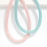 Wholesale studded Spring Stretch Necklace L Extender L