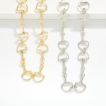 Wholesale linked Horsebit Chain Link Necklace L Extender L