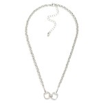 Wholesale circle Link Chain Link Necklace Horsebit Station L Extender L
