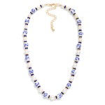 Wholesale chinoiserie Bead Pearl Beaded Necklace L Extender L