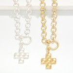 Wholesale circle Link Chain Link Necklace Necklace Horsebit Metal Studded Plus C