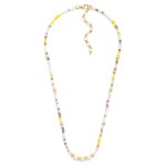 Wholesale faceted Bead Pearl Beaded Necklace L Extender L