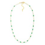 Wholesale pearl Faceted Bead Beaded Necklace Pearl Star Stations L Extender L