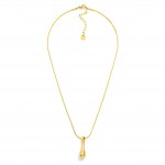 Wholesale snake Chain Necklace Teardrop Pendents L Extender L Stainless Steal Wa