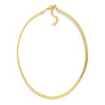 Wholesale metal Flat Snake Chain Necklace Beaded Blasted Textured L Extender L S