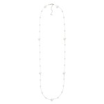 Wholesale chain Link Necklace Pearl Stations Stainless Steal Water Resistant L E