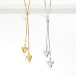 Wholesale snake Chain Bolo Necklace Heart Pendents L Stainless Steal Water Resis