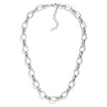Wholesale oval Chain Link Necklace Horizontal Linked Details L Stainless Steal W