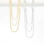 Wholesale layered Multi Chain Link Necklace L Extender L Stainless Steel Water R