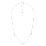 Wholesale flat Chain Link Necklace Metal Bow Stations Gold Dipped L Extender L