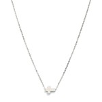 Wholesale dainty Chain Link Necklace East West Cross Pendant L Extender L Stainl