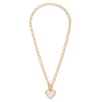 Wholesale chain Link Necklace Pearlescent Pendant Toggle Clasp L