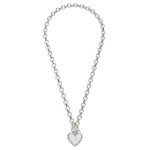 Wholesale chain Link Necklace Pearlescent Pendant Toggle Clasp L