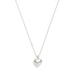 Wholesale flat Ball Chain Link Necklace Metal Heart Pendant L Extender L