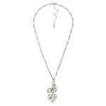 Wholesale oval Circle Chain Link Necklace Pearl Hearts Pendant L Extender L