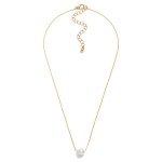 Wholesale petite Link Chain Link Necklace Fixed Pearl Pendant L External L