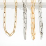 Wholesale paperclip Chain Link Necklace L Extender L