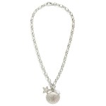 Wholesale chain Link Necklace Metal Shell Starfish Pendant L