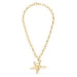 Wholesale chain Link Necklace Hammered Metal Starfish Pendant L