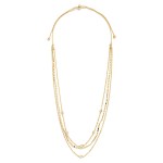 Wholesale adjustable Chain Link Layered Necklace Rhinestones L