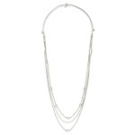 Wholesale adjustable Chain Link Layered Necklace Rhinestones L