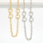 Wholesale chain Link Necklace Linked Horsebit Detail L Extender L