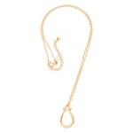 Wholesale chain Link Necklace Horsebit Pendant L Extender L