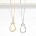 Wholesale chain Link Necklace Horsebit Pendant L Extender L