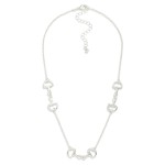 Wholesale chain Link Necklace Horsebit Stations Gold Dipped L Extender L