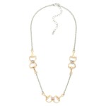 Wholesale metal Chain Link Necklace Horsebit Stations L Extender L