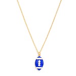 Wholesale chain Link Necklace Enamel Football Pendant L Extender L