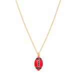 Wholesale chain Link Necklace Enamel Football Pendant L Extender L