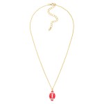 Wholesale chain Link Necklace Enamel Football Pendant L Extender L