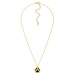 Wholesale chain Link Necklace Enamel Paw Print Pendant L Extender L
